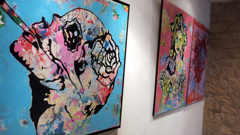 Les toiles exposées chez GALRY