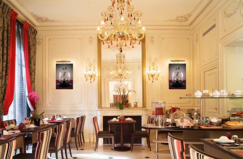 La salle du petit déjeuner du Regent’s garden hôtel 