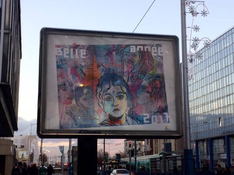 Les voeux issus de l’oeuvre de IZa Zaro fleurissent dans la ville!