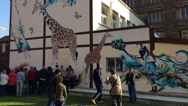 Une grande fresque poétique pour « égayer » le centre-ville