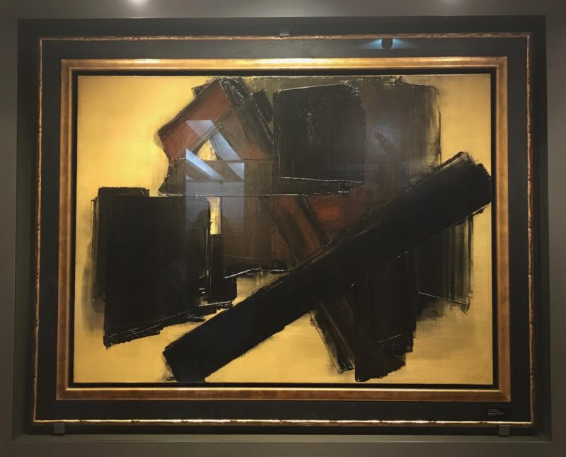 Soulages, Peinture 14 mai 1958, huile sur toile.