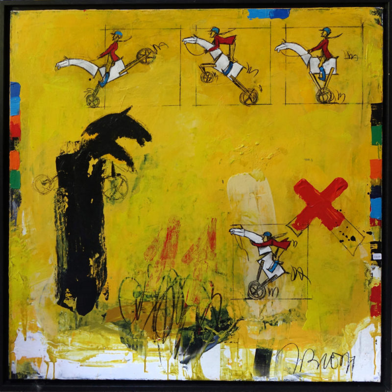 Bande dessinée sur toile – 100 x 100 cm – Jacques Blézot