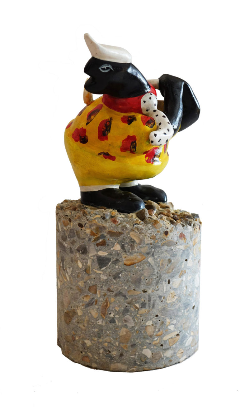 Golfeur – sculpture 39 x 19 x 19 cm – Jacques Blézot