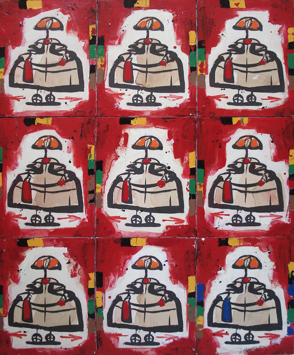 Jacques Blézot – 9 ménines – 123 x 99 cm