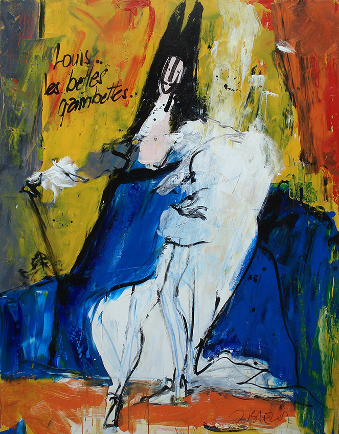 Jacques Blézot – Louis les belles gambettes- 146 x 114 cm
