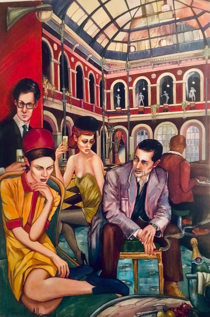 Pierrick Allemand – Soirée mondaine 195×130 cm