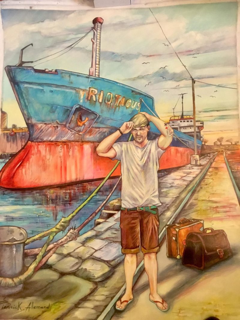 Pierrick Allemand – En escale … – 116 x 89 cm