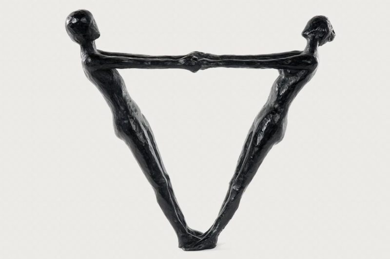 Isabelle Healy – Les âmes sœurs – Bronze – 42 x 38 cm