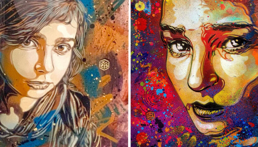 Peintures & sculptures signées du street-artiste C215