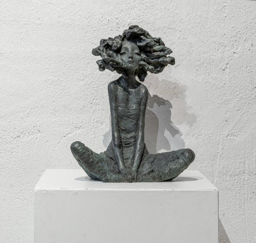 VALÉRIE HADIDA – PLUME – BRONZE 5/8 – 39 X 28 X 14 CM