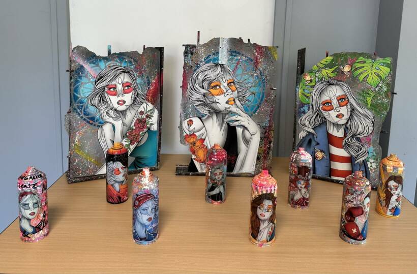 Caro Graffiti – Exhibition of sculptures and spray cans