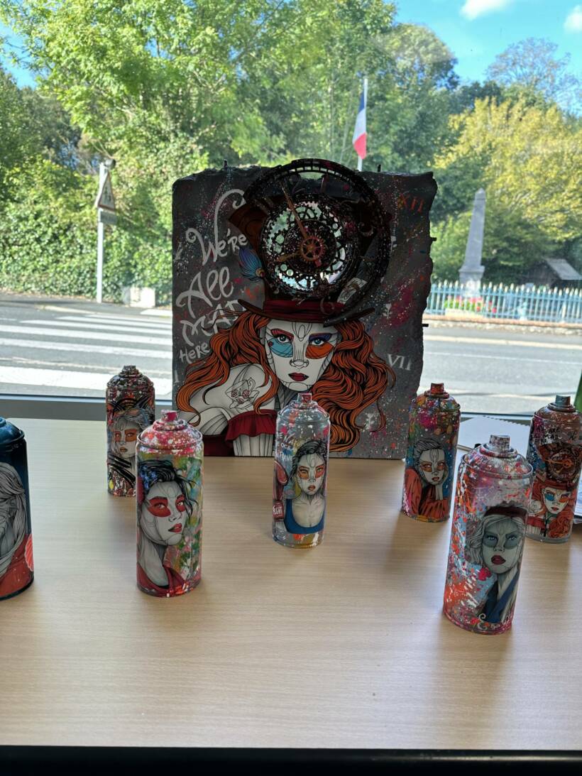 Caro Graffiti – Installation of sculptures and the ‘Art in a Can’ series