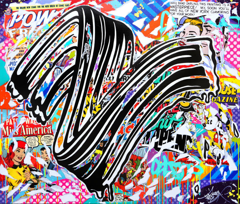 Roy Masterpiece – Techniques mixtes sur toile – 140 x 120 cm – 2023