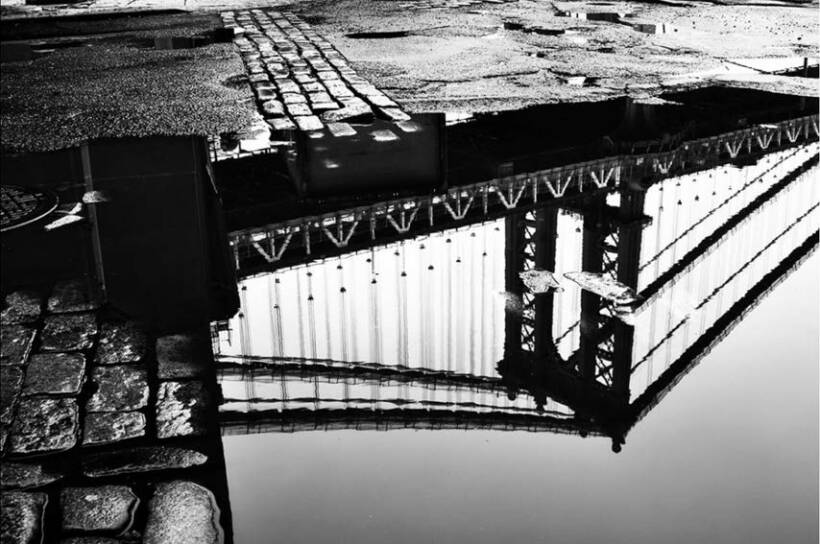 Mirrors of the world – The bronx – Photography, signed and numbered on 3, on dibond, American box frame